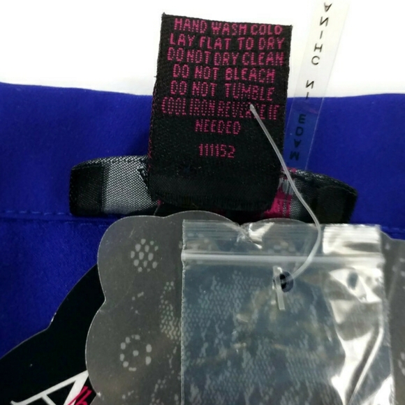 Alberto Makali Blue 3/4 Sleeve Grommet Embellished 2-Piece Tunic Top Set Women L - Picture 12 of 15